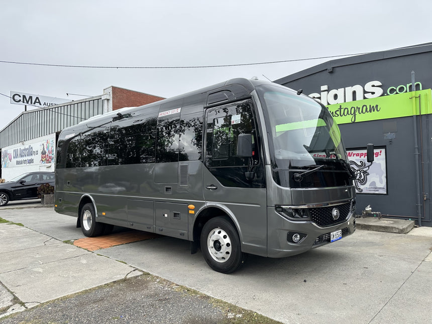 Mini Bus full colour change to match fleet of vans & buses already wrapped by Moorabbin Signs.